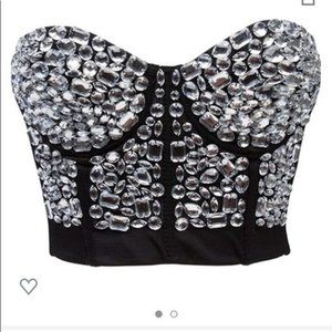 Cleo Rhinestone Bustier
